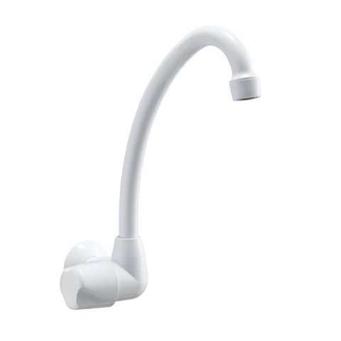 Torneira de Parede para Cozinha Branca Bica Alta 1168F27 - 7111001 - Lorenzetti
