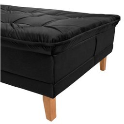 Sofá Cama Berlim Plus 3 Lugares em Veludo  - 8