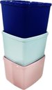 Ver imagem 4 de Tupperware Kit 3 Peças Jeitosinhos 800ml Aquamarine Rosa Bebê e Roxo