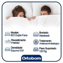 Ver imagem 2 de Cama Box Baú Casal Sintético Bipartido + Colchão Ortobom Iso Dupla Face 60x138x188 Cor:marrom