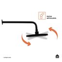 Ver imagem 3 de Ducha Chuveiro Retangular de Parede Amapari Pingoo.casa - Preto