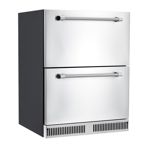Takywep Geladeira de Gaveta 24 Pol 145l Preto Aço Inox para Casa