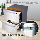 Ver imagem 2 de Takywep Geladeira de Gaveta 24 Pol 145l Preto Aço Inox para Casa