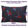 Fronha Portallar Malha Estampada Disney Marvel Spider Talk Blue 48cmx68cm Azul - 4