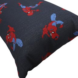 Fronha Portallar Malha Estampada Disney Marvel Spider Talk Blue 48cmx68cm Azul - 3