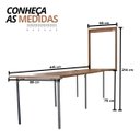 Ver imagem 2 de Mesa Dobrável Retrátil de Parede 415x89 Noronha