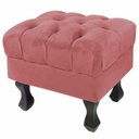 Ver imagem 1 de Puff Luiz Retro Xv Rose Slk Decor Rosa Claro