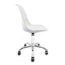 Ver imagem 3 de Cadeira Saarinen Leda Polipropileno Branca Base Office Cromada