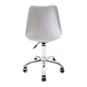 Cadeira Saarinen Leda Branca - Base Office Cromada - 4