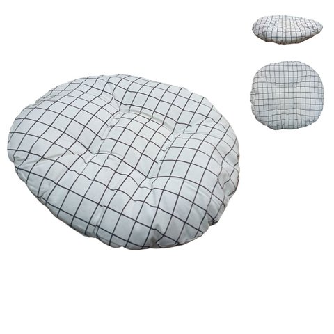 Almofada Futton Redonda Cadeira Assento Sofa Sala Escritorio Home Office Estudio Quarto Conforto Dec