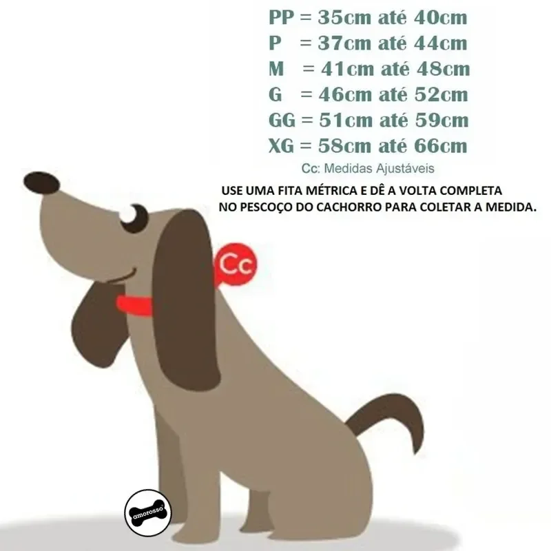 Ver imagem 2 de Coleira Cachorro Grande Forte Coleira Amorosso Cor Vermelho:gg