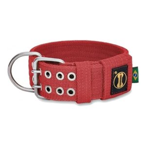 Coleira Cachorro Grande Forte Coleira Amorosso Cor Vermelho:GG
