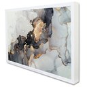 Ver imagem 2 de Quadro Decorativo Abstrato Mármore Elegance em Moldura Caixa Tacolado Moldura Trad 1cm Preta com Vid