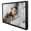 Ver imagem 5 de Quadro Decorativo Abstrato Mármore Elegance em Moldura Caixa Tacolado Moldura Trad 1cm Preta com Vid
