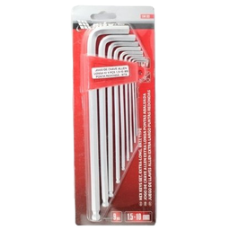 Jogo Chave Allen Extra Longa 1,5 10mm 9 Pcs 164109 Mtx - 2