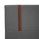 Ver imagem 3 de Kit Cabeceira e Calçadeira Baú para Cama Box Casal Queen Size 160cm Bouclê Cinza