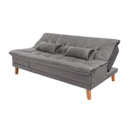 Sofá Cama Berlim Plus 3 Lugares em Veludo  - 6