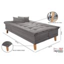 Ver imagem 4 de Sofá Cama Berlim Plus 3 Lugares em Veludo 