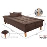 Sofá Cama Berlim Plus 3 Lugares em Veludo  - 4