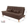 Sofá Cama Berlim Plus 3 Lugares em Veludo  - 5