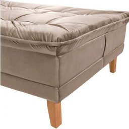 Sofá Cama Berlim Plus 3 Lugares em Veludo  - 8