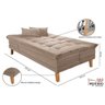 Sofá Cama Berlim Plus 3 Lugares em Veludo  - 4