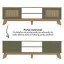Ver imagem 7 de Rack Bancada para Tv 75 Pol 180 Cm 4534 Carvalho Menta Arly
