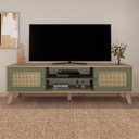 Ver mais imagens de Rack Bancada para Tv 75 Pol 180 Cm 4534 Carvalho Menta Arly