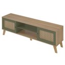 Ver imagem 1 de Rack Bancada para Tv 75 Pol 180 Cm 4534 Carvalho Menta Arly