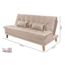 Ver imagem 5 de Sofá Cama Berlim Plus 3 Lugares em Veludo 
