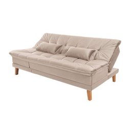 Sofá Cama Berlim Plus 3 Lugares em Veludo  - 6