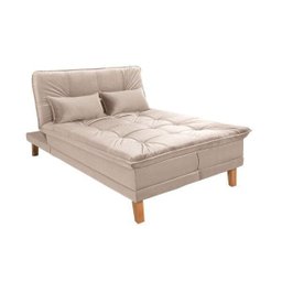 Sofá Cama Berlim Plus 3 Lugares em Veludo  - 7