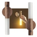 Ver imagem 1 de Luminaria Led Sensor Movimento Kit 2 Uni Detecta Presença Usb Recarregavel Iluminaçao Decoraçao Sala