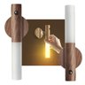Luminaria Led Sensor Movimento Kit 2 Uni Detecta Presença Usb Recarregavel Iluminaçao Decoraçao Sala - 1