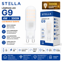 Ver imagem 3 de Lâmpada LED G9 Bipino 4W 3000k Luz Branca Quente 127V Stella 325LM IRC80 STH8141/30 ST2889