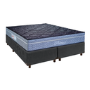 Ver imagem 1 de Cama Box Cinza Queen + Colchão Molas Ensacadas Petrus Paropas