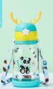 Ver mais imagens de Garrafa Squeze Alce Infantil Bpa Free Enfeites Adesivo 600ml:verde
