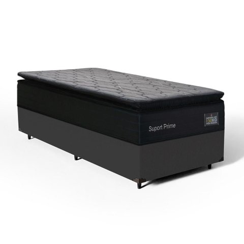 Cama Box com Colchão de Espuma D45 Pillow Top Suport Prime Solteiro 88cm