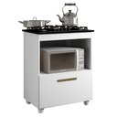Ver imagem 6 de Balcão para Cooktop 4 Bocas Salvia Kaiki Móveis Cor:branco