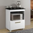 Ver imagem 1 de Balcão para Cooktop 4 Bocas Salvia Kaiki Móveis Cor:branco