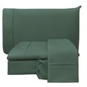 Ver imagem 1 de Jogo de Cama Lençol Casal Conforto Percal 300 Fios 4 Peças - Verde