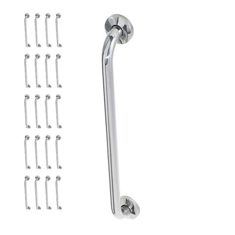 Alça Barra de Apoio 70cm Inox Kit 20 Unidades Cadeirante Idoso Deficiente Corrimao Banheiro Box