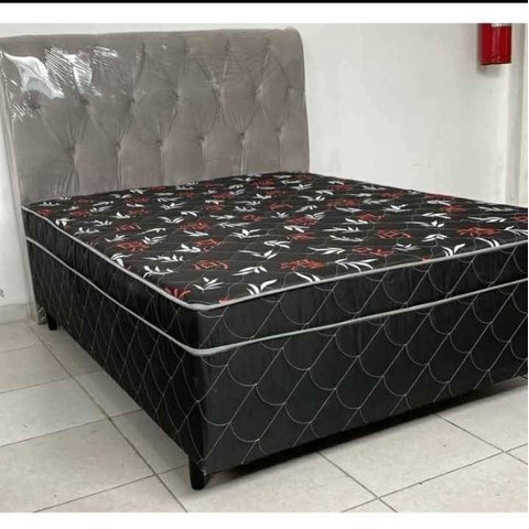 Cama Box Casal Conjugada Ortopédico (5cm) Colchão Dos Sonhos