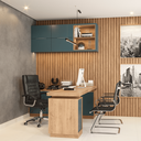 Ver imagem 2 de Cadeira Escritório Couro Presidente Molas Ensacadas Nr17 Califórnia Fratini Preta