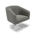 Ver imagem 2 de Cadeira Sala de Jantar Giratória Base Cromada Stella Suede D03 - D’Rossi