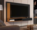 Ver imagem 1 de Painel Para Sala Quarto Para TV Smart Até 50 Polegadas Match - Cores - Comprar Moveis em Casa:Preto
