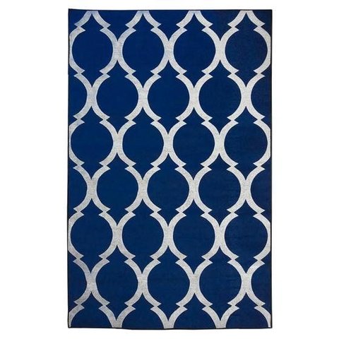 Tapete Sala Geometrico Arabesco 200x300 Cm Azul 20