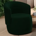 Ver imagem 2 de Kit 02 Poltronas Decorativas Aisha Orgânica Veludo Verde Escuro - Desk Design