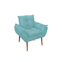 Ver imagem 2 de Kit 05 Poltrona Sofá Sala, Quarto, Escritório – Balaqui Decor Cor:azul Turquesa