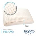 Ver imagem 3 de Travesseiro Natural Látex em Algodão 50x70cm Branco Duoflex